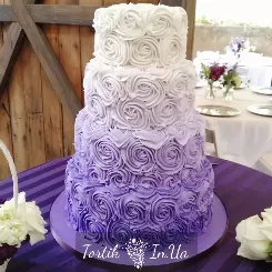Весільний торт Фіолетовий