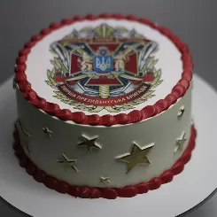 Торт с фотопечатью с гербом