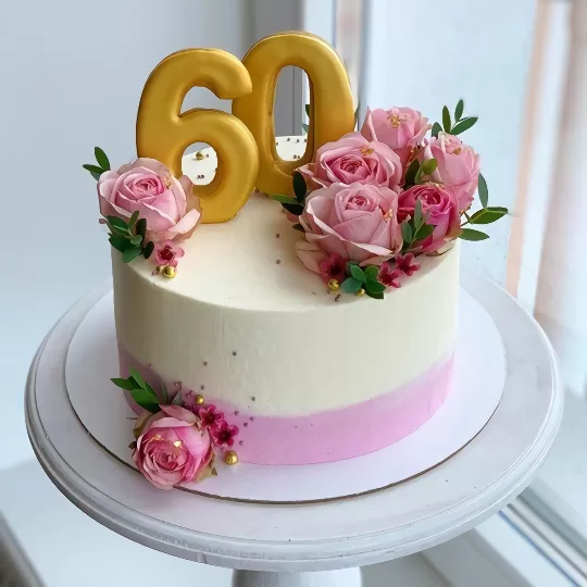Торт на 60 лет женщине