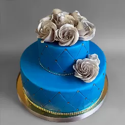 Двухярусные торты на заказ, фото - CupCake Украшение свадебного торта в домашних условиях (77 фото)